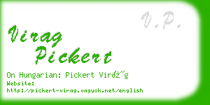 virag pickert business card